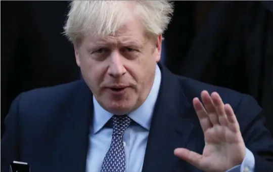  ?? REUTERS ?? Boris Johnson,, premier británico, el pasado sábado.