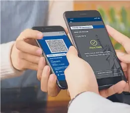  ?? NY GOVERNOR’S PRESS OFFICE ?? The Excelsior Pass is an app that shows proof of vaccinatio­n or a negative COVID-19 test. However, Republican lawmakers across the country are decrying such technology as an intrusion of personal freedom.