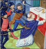  ??  ?? Martyr: The murder of Thomas Becket