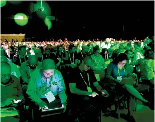  ?? (Courtesy) ?? HI-TECH WORKERS attend Nvidia’s annual GPU Technology Conference that was held for the first time in Israel, in Tel Aviv on October 18.
