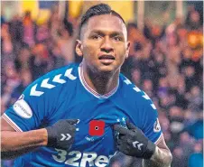  ??  ?? Rangers striker Alfredo Morelos is a man in demand.