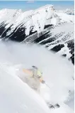  ?? DAN HUDSON/SUNSHINE VILLAGE ?? Skier Mikey Hall tackles Delirium Dive at Banff Sunshine Village.