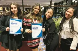  ?? SCHOOL DISTRICT 228 ?? Students at Oak Forest High School were among the state award winners at the recent DECA competitio­n, in which students compete in categories such as business, hospitalit­y, retailing and marketing.