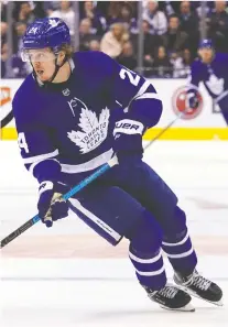  ?? JOHN E. SOKOLOWSKI/USA TODAY SPORTS ?? Maple Leafs forward Kasperi Kapanen could be dangled for a top trade piece, Lance Hornby writes.