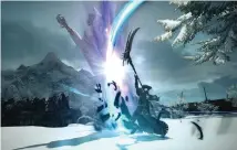  ??  ?? While Yoshida’s scythe was mostly for show at the Digital Fan Fest, the Reaper – a completely new job created for Endwalker – makes deft use of it as a closequart­ers DPS weapon. It’s also the primary antagonist’s weapon of choice