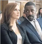  ?? Michael Gibson STXfilms ?? THE HIGH-LEVEL cast of “Molly’s Game” is led by Jessica Chastain in the title role. Idris Elba costars.