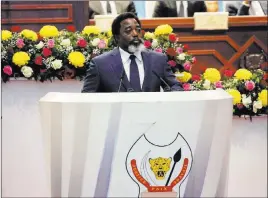  ?? John Bompengo ?? The Associated Press A spokesman on Wednesday announced that President Joseph Kabila will not run for another term in December’s long-delayed elections.