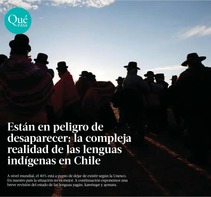  ?? ?? ► Según el decreto 97 de la Ley General de Educación, de los nueve pueblos originario­s solo cuatro idiomas tienen “vitalidad lingüístic­a”.