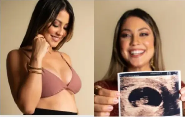  ?? InStAgrAm ?? Con esta emotiva foto, Thais Alfaro anunció su segundo embarazo en redes sociales.