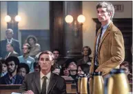  ?? Niko Tavernise / Netflix / Associated Press ?? Mark Rylance, left, and Eddie Redmayne in a scene from “The Trial of the Chicago 7.”