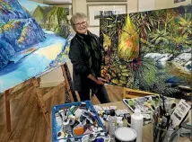  ?? PHOTO: WARWICK SMITH/STUFF ?? Vonnie Sterritt in her full-to-bursting Palmerston North studio.