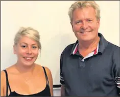  ??  ?? Love Loughborou­gh BID Ambassador Marianne Smith with BID Chairman Lez Cope-Newman.