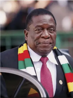  ?? ?? President Emmerson Mnangagwa