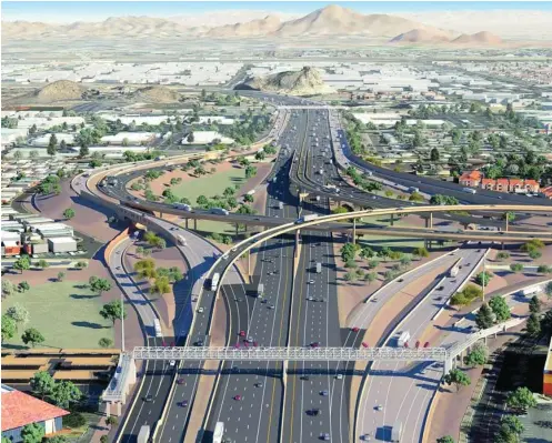  ??  ?? Flatiron (ACS) fue selecciona­da para la construcci­ón del Proyecto I-10 Broadway en Arizona (EE UU)