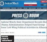  ??  ?? Faksimile e faqes së "Judicial Watch"