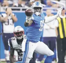  ?? Rick Osentoski/Associated Press ?? Detroit Lions tight end Darren Fells resumed his football career five years ago, after playing pro basketball overseas.