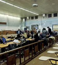  ??  ?? A Mestre L’aula bunker di Mestre che ospita il processo per mafia di Eraclea