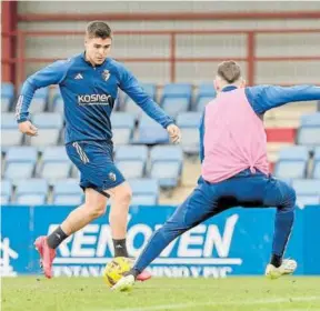  ?? Foto: CA Osasuna ?? Arguibide, en la sesión de ayer.