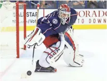  ?? AARON DOSTER, USA TODAY SPORTS ?? Goalie Sergei Bobrovsky has started 14 games during the Blue Jackets’ 16-game winning streak, yielding a total of 23 goals.