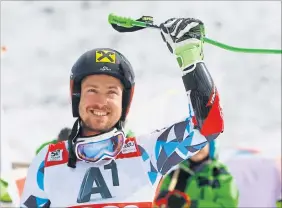  ?? [ Reuters ] ?? Die Erleichter­ung war Marcel Hirscher in Sölden deutlich anzusehen.