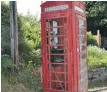  ??  ?? Right: Taynuilt’s phone box needs a make-over.