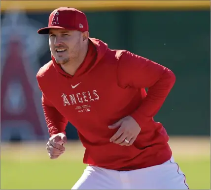  ?? MATT YORK — THE ASSOCIATED PRESS ?? Slugger Mike Trout remains adamant that he wants to win a championsh­ip with the Angels, balking at suggestion­s he should demand a trade.