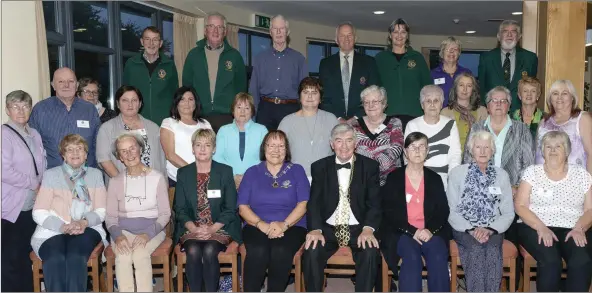  ??  ?? Wexford Lions Club hosted a carers weekend in Ballvaloo Retreat Centre and was officially opening by Cllr Tony Dempsey, Mayor of Wexford, on Friday evening with the assistance of Gabrielle Willis, Lions Club president, and its members.