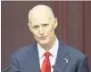  ?? STEVE CANNON/ASSOCIATED PRESS ?? Gov. Rick Scott is locked in a battle with lawmakers over tourism and economic agencies.