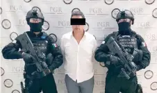  ??  ?? Nazario Cavazos de Luna, recién capturado por la PGR, es identifica­do como operador financiero del Cártel de Golfo y era buscado por la DEA.