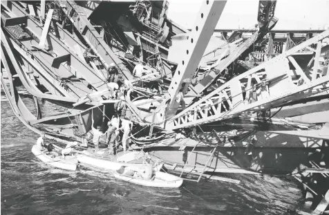  ?? BILL DENNETT/FILES ?? Lucien Lessard, now 91, was among 79 workers who fell from the Second Narrows Bridge on June 17, 1958, in what remains one of B.C.’s worst industrial mishaps. He has never forgotten the friends that he lost.