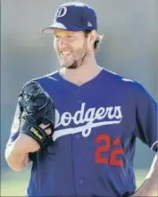  ?? Gary Coronado Los Angeles Times ?? IT’S NOT EXACTLY a surprise that Clayton Kershaw will start the spring opener for the Dodgers.