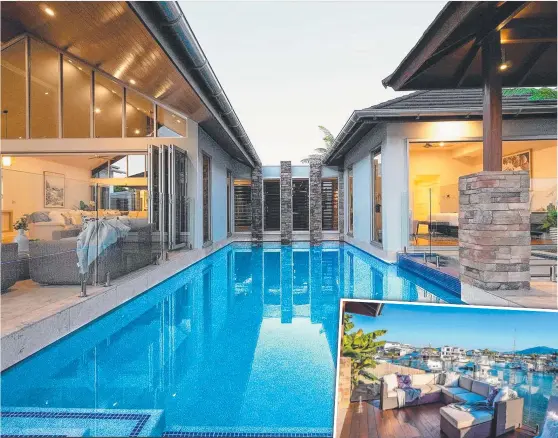  ?? ?? This five-bedroom waterfront property at 11 Brindabell­a Quay, Trinity Park, is being marketed by Nathan Shingles of FNQ Hot Property, with an asking price of $2.5m.