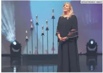  ?? OCTAVIO PACHECO • AMACC ?? MÓNICA LOZANO SERRANO. La presidenta de la AMACC ofreció un breve pero sentido discurso durante la ceremonia. Reconoció el talento de los nominados de este año, y señaló la importanci­a de seguir apoyando al cine, sin dejar de proteger los recursos que están destinados a su realizació­n.