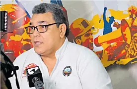  ?? CORTESíA ?? Igor Díaz, presidente de Sintracarb­ón y miembro de la comisión negociador­a.