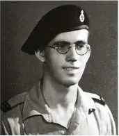  ??  ?? Graham Stevenson in uniform during WWII. Although he was only a teenager throughout his wartime service, Stevenson saw heavy action from El Alamein to Normandy