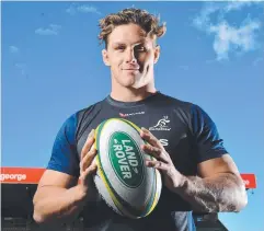  ?? Picture: AAP ?? KEEN TO RETURN: Australian Wallabies player Michael Hooper at Ballymore in Brisbane,