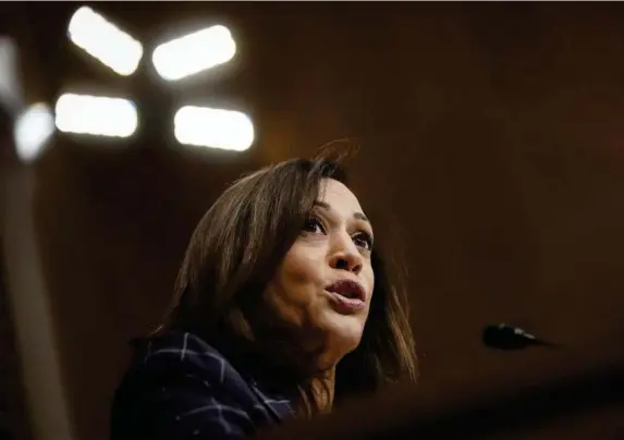  ??  ?? When it comes to women candidates ... Harris is not in a crowded room (Getty)