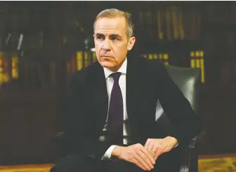  ?? DYLAN MARTINEZ/REUTERS FILES ?? Mark Carney, former governor of the Bank of England and Bank of Canada, is accused by climate experts of misreprese­nting what's required to cut an investor's climate impact.