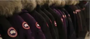  ?? ALYSSA POINTER/CHICAGO TRIBUNE ?? Canada Goose jackets can cost up to $1,600 in the U.S. Yet, for such a pricey brand, it’s seemingly ubiquitous.