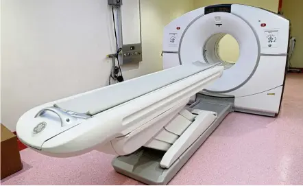  ??  ?? Most PET scanners are combined with CT scanners, as in this PET-CT machine, in order to provide hybrid imaging that utilises the best of both types of imaging. — Filepic