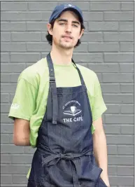  ?? Contribute­d photo/ Cara Gilbride ?? Harrison Peloso, 24, will be one of nine people with disabiliti­es to work in a new employment opportunit­y at the Greenwich Library Cafe once it opens in November.