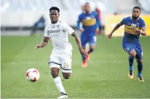  ?? / LUKE WALKER/ GALLO IMAGES ?? Kobamelo Kodisang is expected to play a vital role when Wits face off against Golden Arrows tomorrow.