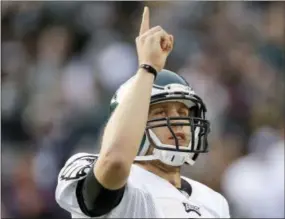  ?? BEN MARGOT — THE ASSOCIATED PRESS ?? Nick Foles, seen in haapier times with the Eagles, was released by the Los Angeles Rams on Wednesday.