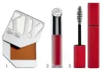  ?? ?? 1. Kjaer Weis Cream Foundation in Flawless ($94 and $62 for the refill). 2. Kjaer Weis Matte Naturally Liquid Lipstick in KW Red ($40 and $30 for the refill). 3. Kjaer Weis Im-Possible Mascara ($43 and $35 for the refill). thedetoxma­rket.ca