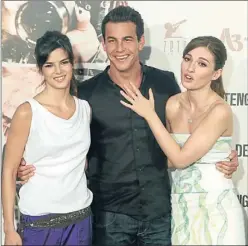  ?? EFE ?? Clara Lago, Mario Casas i María Valverde, dimarts passat