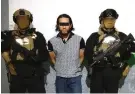  ?? ?? EL LÍDER de la Unión Tepito fue capturado por agentes de Inteligenc­ia, ayer.