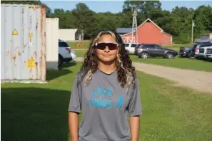  ?? The Sentinel-Record/Krishnan Collins ?? ■ Jessievill­e catcher Violet Mendez was recently recognized as one of the top female baseball players in the country.