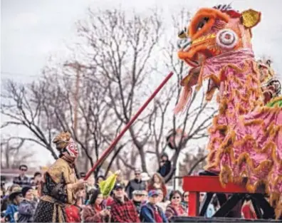  ?? ROBERTO E. ROSALES/JOURNAL ?? A lion dance performanc­e is captured Saturday during the Chinese New Year celebratio­n at the Chinese Culture Center, Lin’s Martial Arts Academy, in southeast Albuquerqu­e.