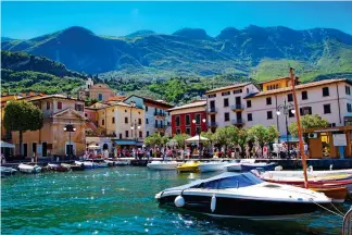  ??  ?? EUROPEAN JEWELS: Lake Garda, where MSC Lirica sets sail in October (15) and, left, a vineyard in Bordeaux (5), one of Sapphire Princess’s ports of call in May