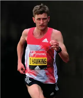  ??  ?? Darek Hawkins is targeting qualificat­ion for the marathon